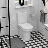 Imex Close Coupled Toilet Imex Alma Close Coupled Comfort Height Rimless Toilet with Soft Close Seat