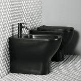 Ideal Standard Bidet Tap Ideal Standard Ceraline Single Lever Bidet Mixer Tap with Metal Pop-Up Waste in Silk Black