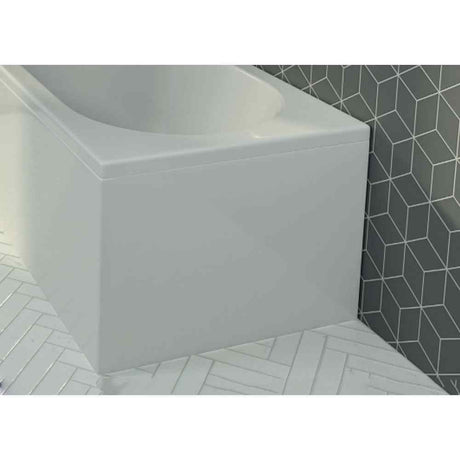 Eastbrook 750mm / 5mm Acrylic Eastbrook Shannon P Shaped Bath Dedicated End Panel