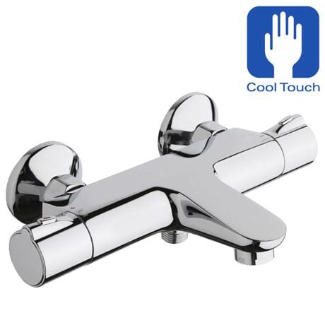 Crosswater Bath Shower Mixer Crosswater Thermostatic Wall Mounted Bath Shower Mixer Tap in Chrome