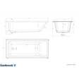 Eastbrook Single Ended Bath 1700 x 750mm / 5mm Eastbrook Portland Single Ended Bath