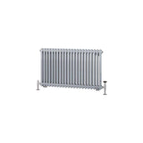 Eastbrook Column Radiator Eastbrook Rivassa Traditional 2 Column Radiator in Chrome Effect