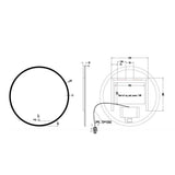Crosswater Illuminated Mirror Crosswater Infinity Round LED Illuminated Mirror