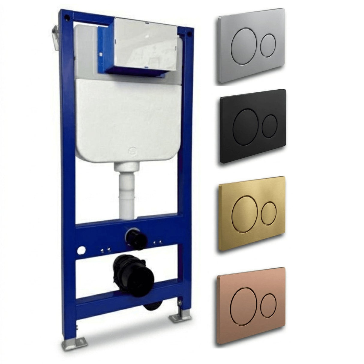 Aquarius Bathrooms Wall Hung WC Frame Aquarius Urbano 1080mm Frame and Cistern with Flush Plate
