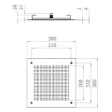 UK Bathroom Store Concealed Shower Set Crosswater Module Plus Push Shower Set 5 - 2 Outlet Valve with Tranquil Recessed Shower Head