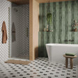 Crosswater Hinged Shower Door Brushed Nickel / 2000 x 800 Crosswater Asura 8mm Hinged Shower Door