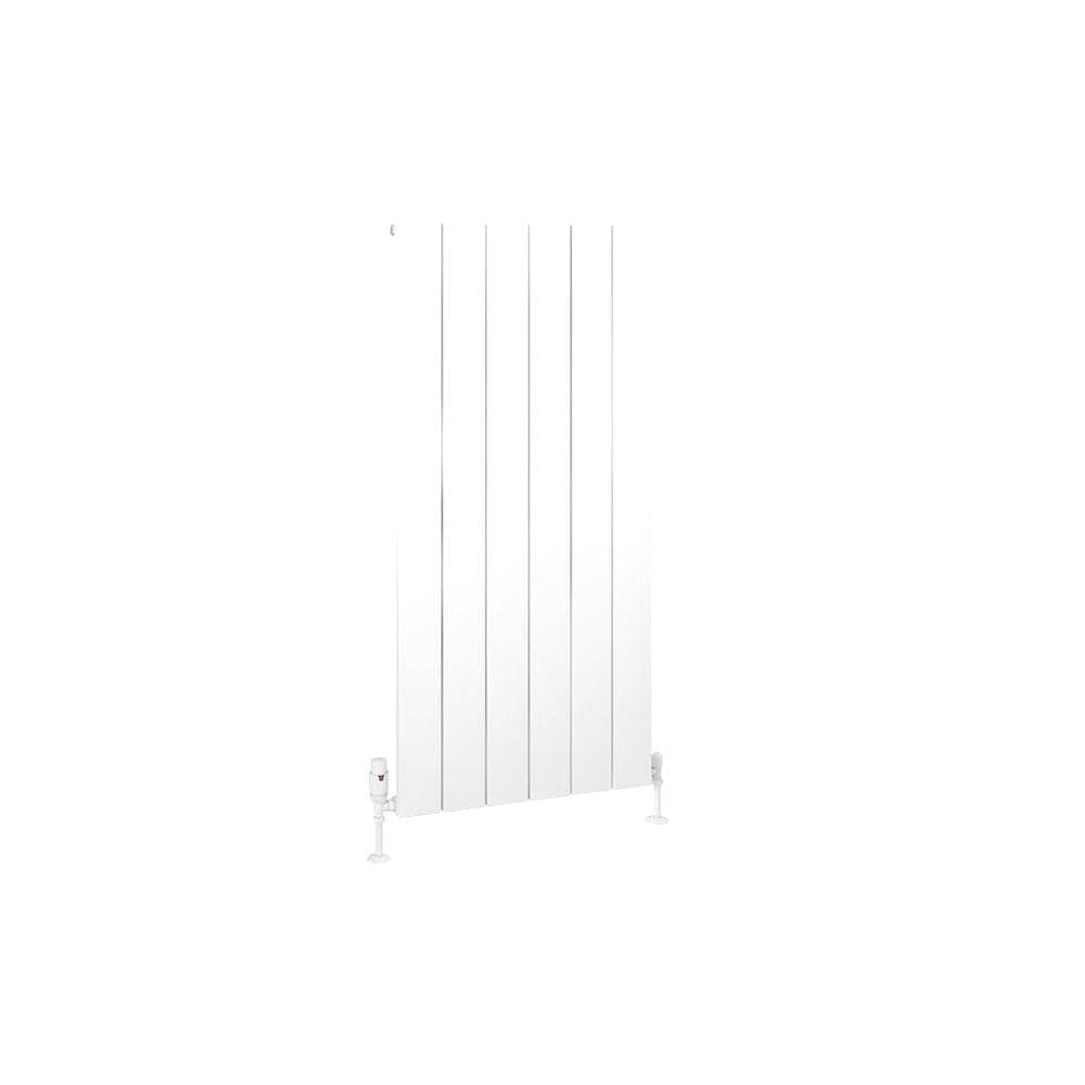 Eastbrook Charlton Vertical Aluminium Designer Radiator in Matt White