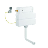 Crosswater Concealed Cistern Brushed Nickel Crosswater Concealed Cistern Set with Flush Button - 390 x 345 x 115mm