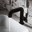 Crosswater Mono Basin Tap Matt Black Crosswater Union Mono Basin Mixer Tap