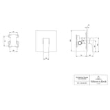 Villeroy & Boch Concealed Shower Valve Villeroy & Boch Architectura Concealed 1-Outlet Single Lever Trim Set