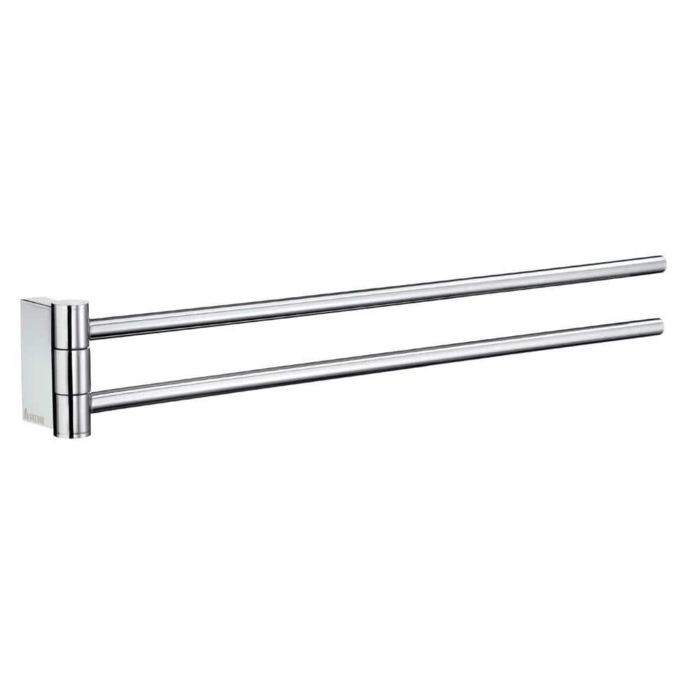 Smedbo Towel Rails and Rings Smedbo Air Double Swing Arm Towel Rail in Chrome