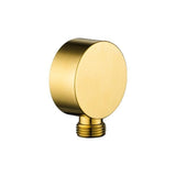 Flova Shower Brackets and Outlets Brushed Gold Flova Levo Round Wall Outlet Elbow