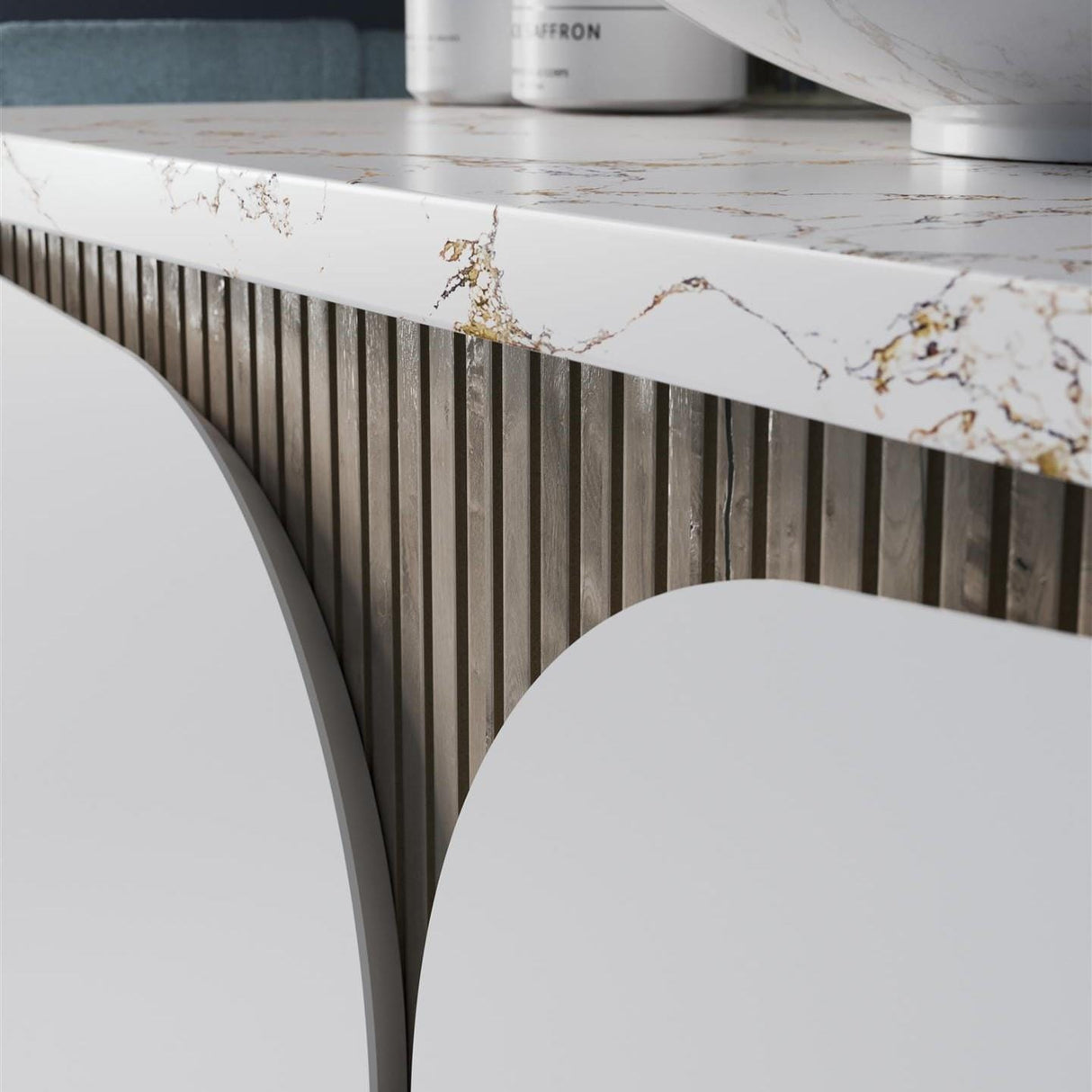 Crosswater Wall Mounted Vanity Unit Crosswater Tambour 800mm Wall Mounted One Drawer Vanity Unit with Basin or Worktop
