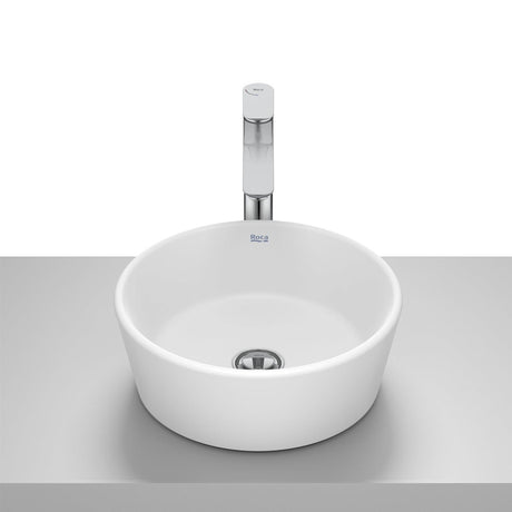 Roca Countertop Basin Matt White Roca Optica  Round Countertop Basin