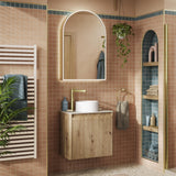 hib. Mirrored Cabinet hib. Romana Arch LED Illuminated Mirror Cabinet
