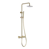 Aquarius Bathrooms Exposed Shower Set Aquarius RainLux Cool Touch Adjustable Round Exposed Shower Valve and Kit