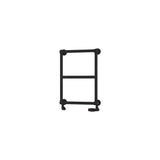 Eastbrook Traditional Towel Rail 690 x 500 / Dual Fuel Eastbrook Stour Vertical Traditional Heated Towel Rail in Matt Black