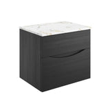 Crosswater Wall Mounted Vanity Unit Crosswater Glide II Wall Mounted Two Drawer Vanity Unit with Worktop