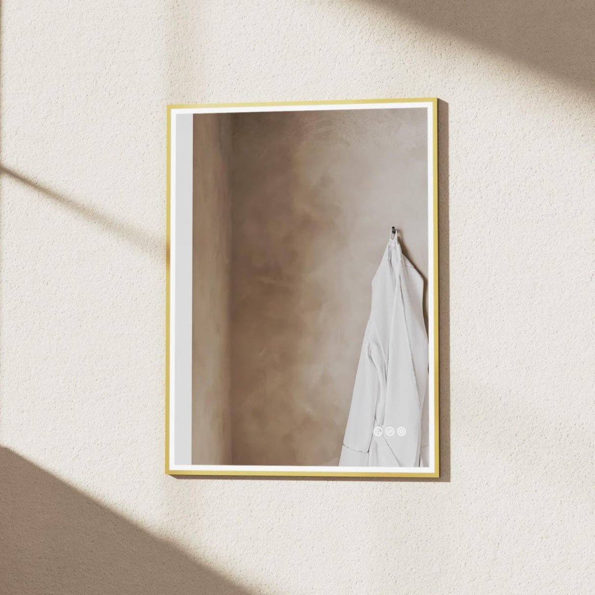 Crosswater Illuminated Mirror 600 x 800mm / Brushed Brass Crosswater MPRO LED Illuminated Rectangular Mirror