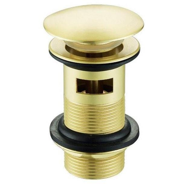 Aquarius Basin Waste Brushed Brass Aquarius Zanelli Slotted Basin Clicker Waste