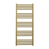 Crosswater Ladder Rail 1140 x 480mm / Dual Fuel Crosswater MPRO Designer Vertical Towel Radiator in Brushed Brass