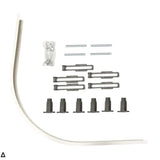 Aquarius Riser Kit Offset Quadrant Aquarius Urbano Riser Leg Kit for 45mm White Stone Resin Trays