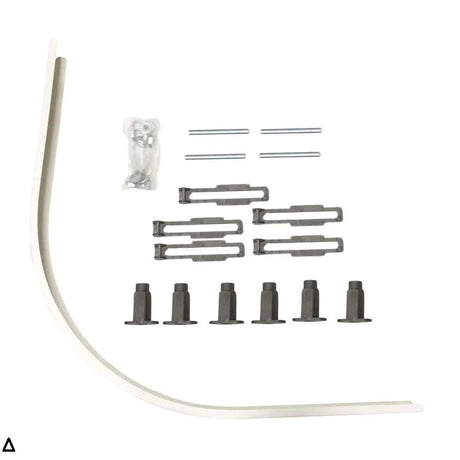 Aquarius Riser Kit Offset Quadrant Aquarius Urbano Riser Leg Kit for 45mm White Stone Resin Trays