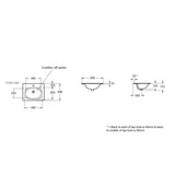 Imex Floor Standing Vanity Unit Imex Croma Floor Standing Double Door 500mm Vanity Unit with 1 Tap Hole Basin