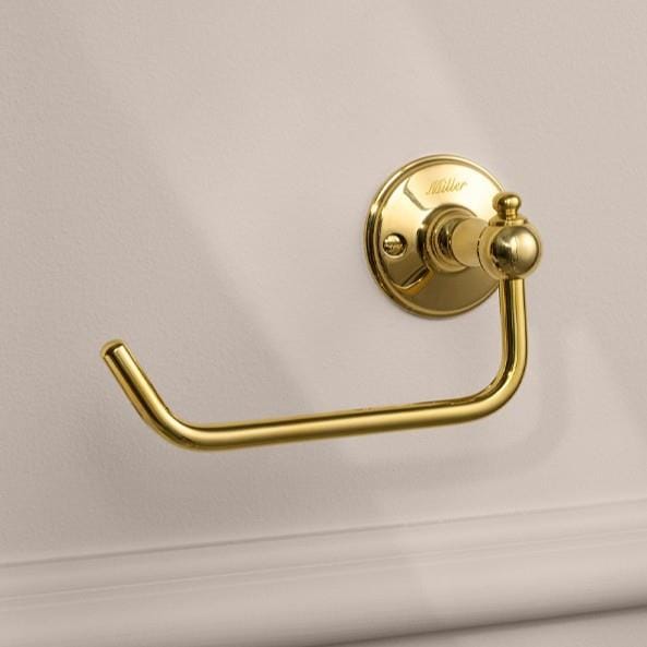 Miller Toilet Roll Holder Polished Brass Miller Stockholm Swivel Toilet Roll Holder
