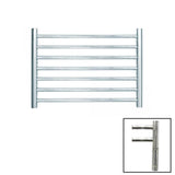 JIS Ladder Rail Polished Chrome / Electric Only with Cylindrical Adjustable Element JIS Sussex Buxted Horizontal Stainless Steel Heated Towel Rail