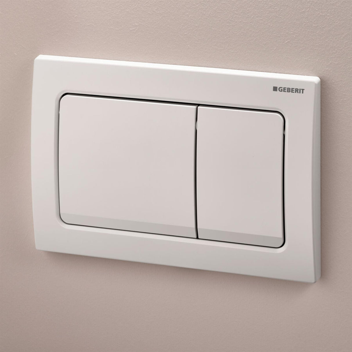 Geberit Flush Plate Geberit Alpha Flush Plate with Square Buttons