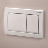 Geberit Flush Plate Geberit Alpha Flush Plate with Square Buttons
