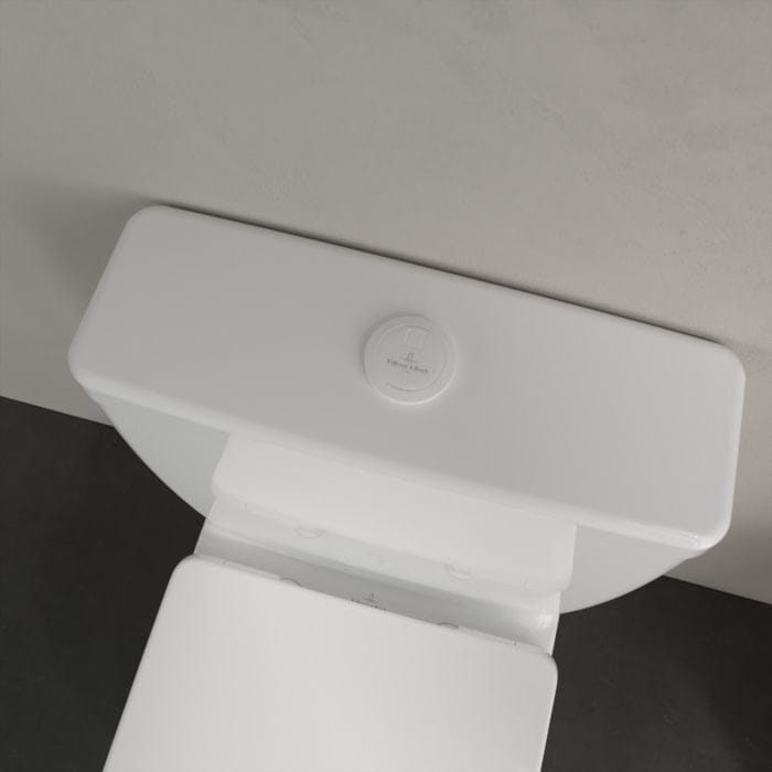 Villeroy & Boch Close Coupled Toilet Villeroy & Boch O.novo Compact Rimless Open Back Close Coupled DirectFlush Toilet with Soft Close Seat