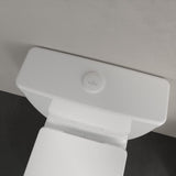 Villeroy & Boch Close Coupled Toilet Villeroy & Boch O.novo Compact Rimless Open Back Close Coupled DirectFlush Toilet with Soft Close Seat