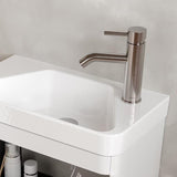 Saneux Mono Basin Tap Saneux COS Basin Mixer Tap in Brushed Nickel