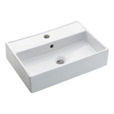 Crosswater Turin Countertop/Wall Mounted Basin 500mm with 1 Tap Hole
