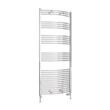 Eastbrook Wendover Curved Vertical Heated Towel Rail in Chrome
