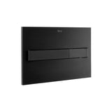 Roca Flush Plate Matt Black Roca Duplo One PL7 Flush Plate with Square Buttons