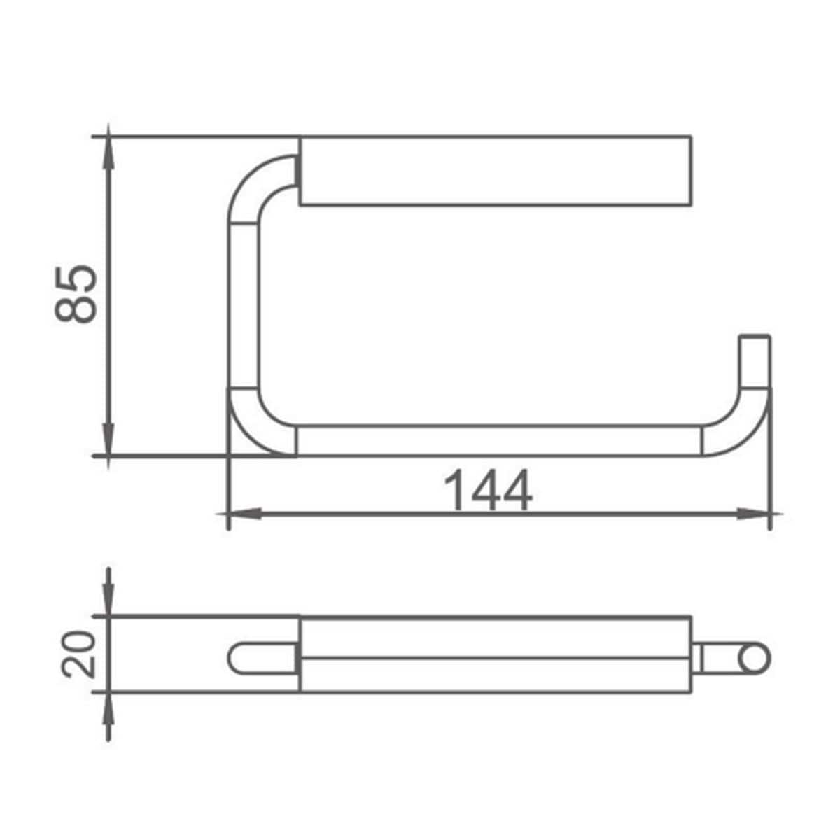 JTP Toilet Roll Holder JTP VOS Toilet Roll Holder