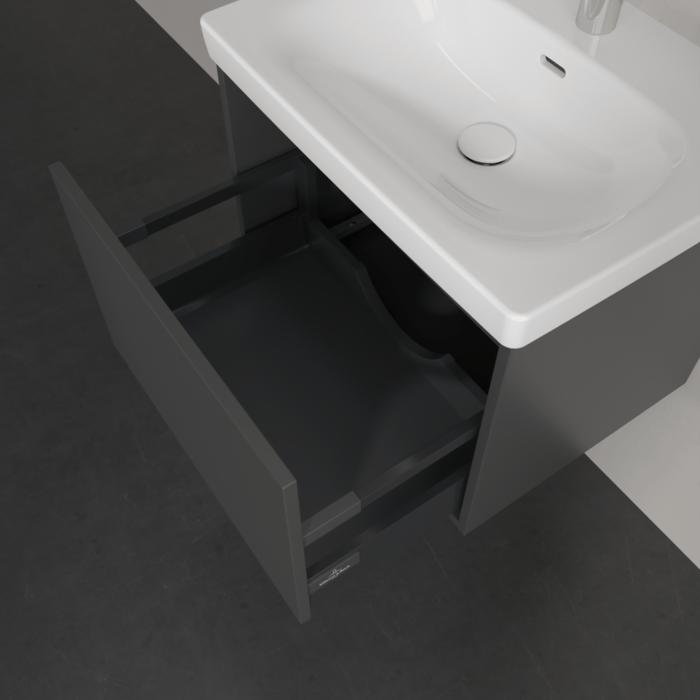 Villeroy & Boch Wall Mounted Vanity Unit Villeroy & Boch Skyla Wall Mounted 600mm One Drawer Vanity Unit with Basin