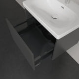 Villeroy & Boch Wall Mounted Vanity Unit Villeroy & Boch Skyla Wall Mounted 600mm One Drawer Vanity Unit with Basin