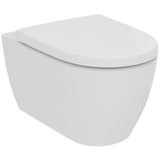 Ideal Standard Wall Hung Toilet Wrapover Ideal Standard i.life O Wall Hung Rimless Toilet with HydroTwist Flush and Soft Close Seat