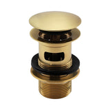 Imex Basin Waste Brushed Brass Imex Basin Solid Brass Slotted Clicker Waste