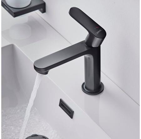 Hansgrohe Mono Basin Tap Hansgrohe Rebris S Single Lever Basin Mixer Tap 110 Coolstart in Matt Black