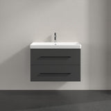 Villeroy & Boch Wall Mounted Vanity Unit Villeroy & Boch Avento Wall Hung Vanity Unit 780mm Two Drawers with Basin