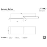 Tissino Bath Panel Tissino Lorenzo Premium L-Shaped Shower Bath Panel (Left or Right Handed)