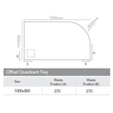 Merlyn Offset Quadrant Shower Tray Merlyn Truestone Offset Quadrant Shower Tray