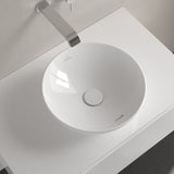 Villeroy & Boch Countertop Basin Villeroy & Boch Loop & Friends Round Countertop Basin in White Alpin