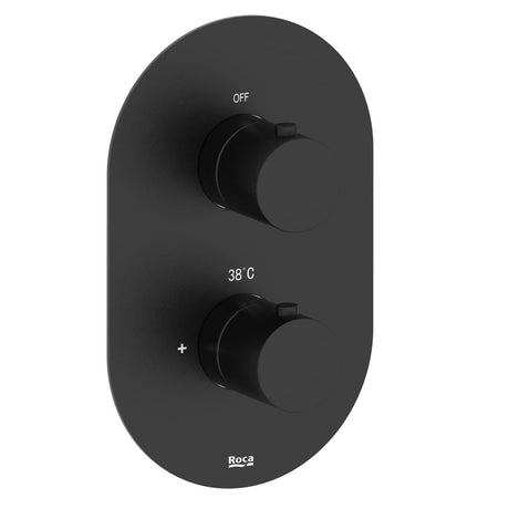 Roca Concealed Shower Set Roca Splash-T Thermostatic Concealed Shower Valve with Rainshower Head, Shower Handset and Slide Rail Set