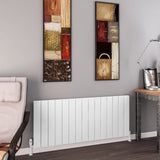 Eastbrook Panel Radiator 600 x 1420 / Central Heating Eastbrook Charlton Horizontal Aluminium Designer Radiator in Matt White